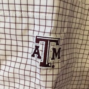 Texas A & M button down shirt